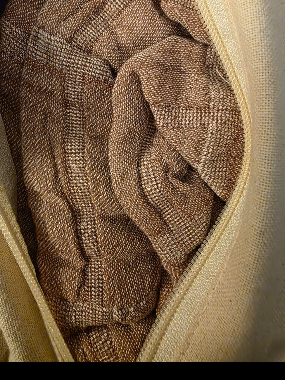 OAKE  Textured King Duvet Cover in Brown - Picture 4 of 6